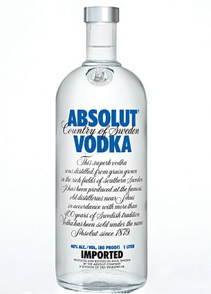 Absolut Vodka-flaska