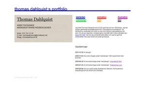 Thomas Dahlquist:s portfolio