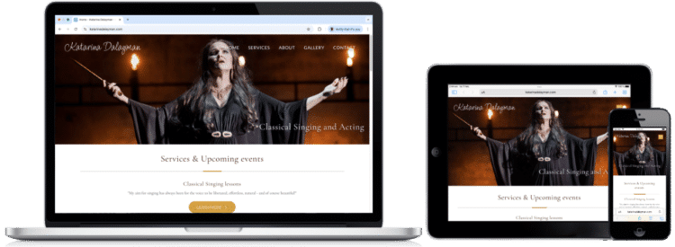 Katarina Dalayman WordPress-hemsida